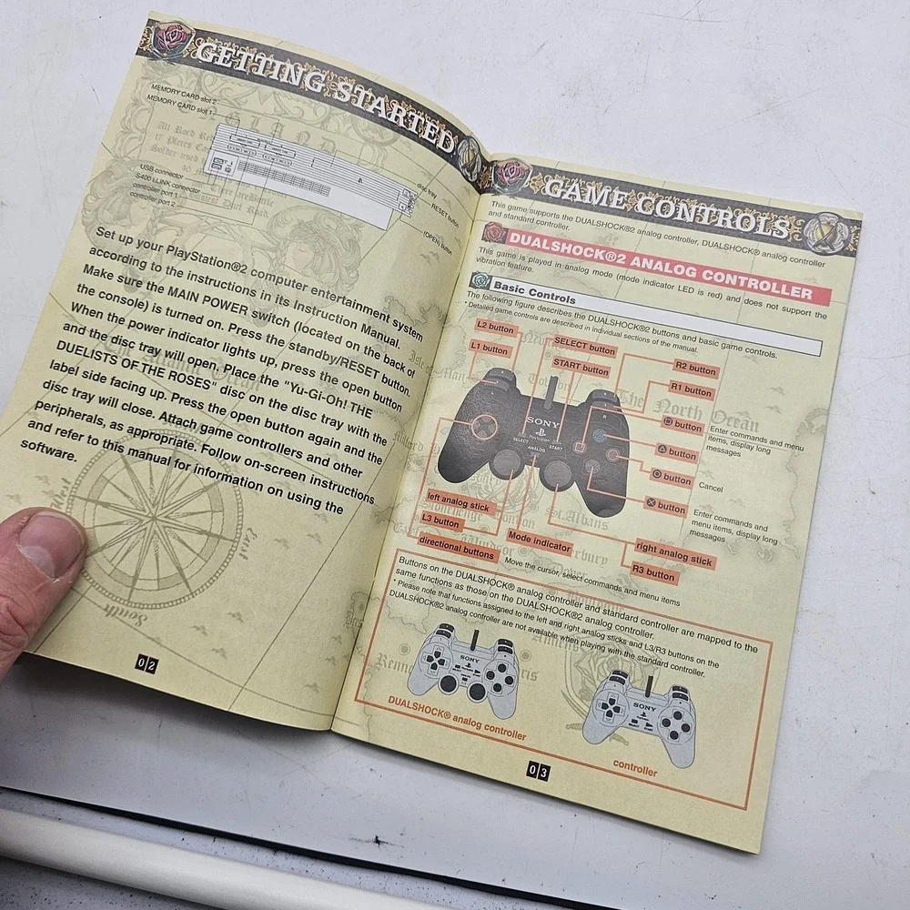 Yu-Gi-Oh! Duelists Of The Roses Sony PlayStation 2 PS2 Konami Manual Only